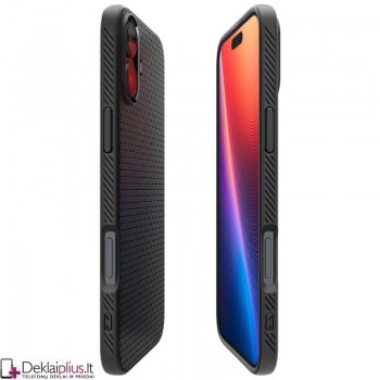 Spigen Liquid Air dėklas - juodas (Apple Iphone 16) Spigen Liquid Air dėklas - juodas (Apple Iphone 16)